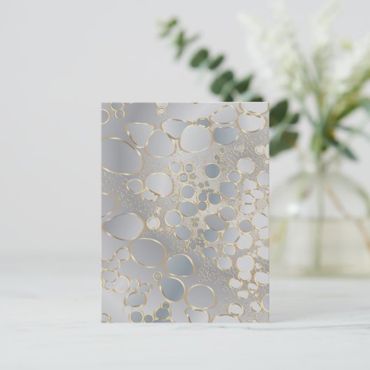 抽象芸術デジタル作業 ポストカード (スタンド正面)