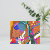 抽象芸術デジタル探査はがき3 ポストカード (スタンド正面)