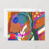 抽象芸術デジタル探査はがき3 ポストカード (正面/裏面)