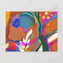 抽象芸術デジタル探査はがき3 ポストカード