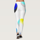 抽象芸術デジタル電子モダン芸術 レギンス (裏面)