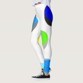 抽象芸術デジタル電子モダン芸術 レギンス (左)