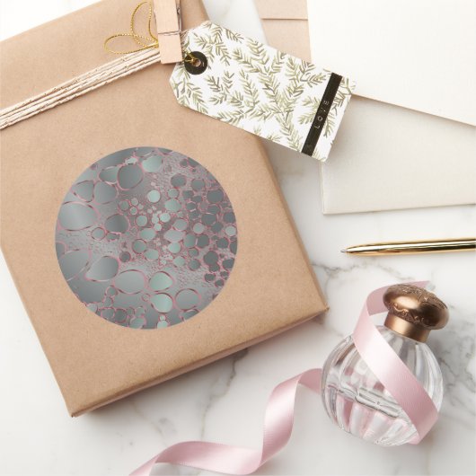 抽象芸術デジタル3 ラウンドシール (ギフト)