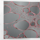 抽象芸術デジタル3 三つ折りクリスマスカード (内部最初)