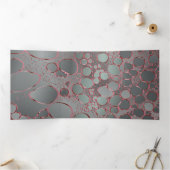 抽象芸術デジタル3 三つ折りクリスマスカード (内部)