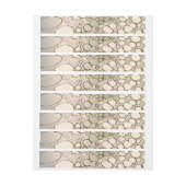 抽象芸術デジタル5 ラップアラウンドラベル (シート)