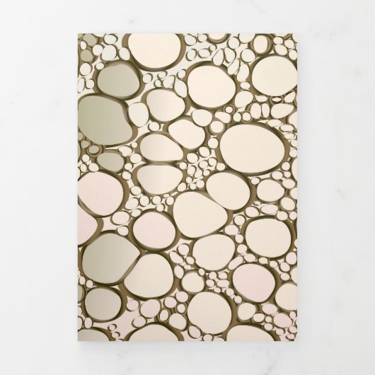 抽象芸術デジタル5 三つ折りクリスマスカード (カバー)