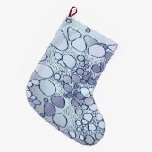 抽象芸術デジタル6 ラージクリスマスストッキング (正面 (吊り時))