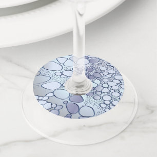 抽象芸術デジタル6 ワイングラスタグ