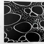 抽象芸術デジタル7 三つ折りクリスマスカード (内部最初)