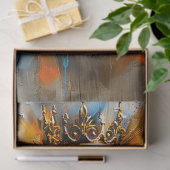 抽象芸術デジタ絵を描ルライオン 薄葉紙 (ギフト)