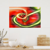 抽象芸術デジ絵画タルプリントポスター ポスター (キッチン)