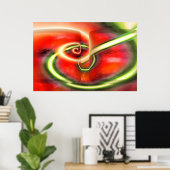 抽象芸術デジ絵画タルプリントポスター ポスター (ホームオフィス)