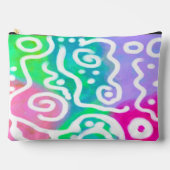 抽象芸術デジ絵画タル アクセサリーポーチ (正面)