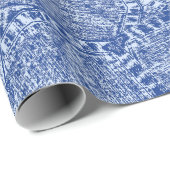 抽象芸術デニムポケット継ぎ間仕様  ラッピングペーパー (ロールコーナー)
