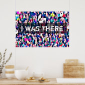 抽象芸術デモ行進の写真 ポスター (キッチン)