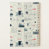 抽象芸術データ可視化カスタムプランナー プランナー手帳 (裏面)