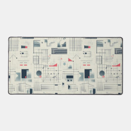 抽象芸術データ可視化デスクマット デスクマット