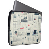 抽象芸術データ可視化ノートパソコンケース ラップトップスリーブ (正面右)