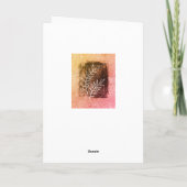 抽象芸術トゥウィグオレンジアートスケッチハッピー母 カード (裏面)