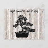 抽象芸術トゥルーズグッド美しい盆栽ツリー引用文 シーズンポストカード (正面)