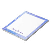 抽象芸術トスターコイズと紫 ノートパッド (回転)