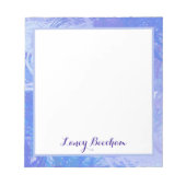 抽象芸術トスターコイズと紫 ノートパッド (正面)