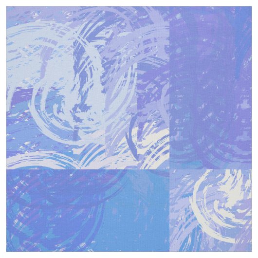 抽象芸術トスターコイズと紫 ファブリック (見本)
