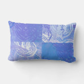 抽象芸術トスターコイズと紫 ランバークッション (裏面)