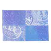 抽象芸術トスターコイズと紫 枕カバー (裏面-右)