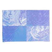 抽象芸術トスターコイズと紫 枕カバー (正面右)