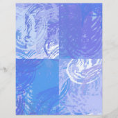 抽象芸術トスターコイズパープルスクラップブック紙 (正面)