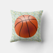 抽象芸術トライアングルバスケットボールボーイズ誕生レコード クッション (裏面)