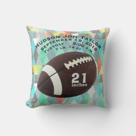 抽象芸術トライアングルフットボールボーイズ誕生レコード クッション