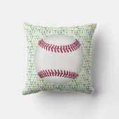 抽象芸術トライアングルベースボールボーイズ誕生記録 クッション (裏面)