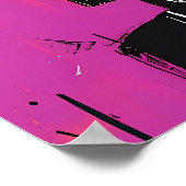 抽象芸術トライバルグラフィティキャラクターグはっきりしたリッド ポスター (角)