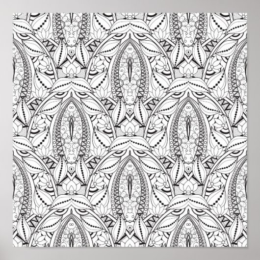 抽象芸術トライバルドードル2 ポスター (正面)