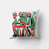 抽象芸術トライバルヒーリング姿 クッション (裏面)