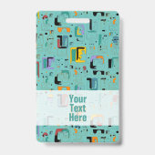 抽象芸術トライバルマヤ古代顔パターン1 バッジ (裏面)