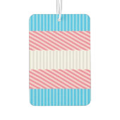 抽象芸術トランスジェンダープライドフラグ カーエアーフレッシュナー (裏面)