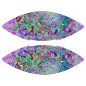 抽象芸術トリップ（幻覚体験）のようなピンクと紫の花 アメリカンフットボール (パネル)