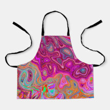 抽象芸術トリップ（幻覚体験）のようなマゼンタレインボーカラーレトロアート