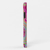 抽象芸術トリップ（幻覚体験）のようなマゼンタレインボーカラーレトロアート Case-Mate iPhoneケース (裏面/右)