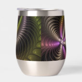 抽象芸術トリップ（幻覚体験）のような光沢カラフル3Dフラクタル芸術 (右面)