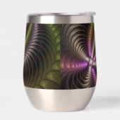 抽象芸術トリップ（幻覚体験）のような光沢カラフル3Dフラクタル芸術 (左面)