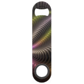 抽象芸術トリップ（幻覚体験）のような光沢カラフル3Dフラクタル芸術 スピード栓抜き (正面)