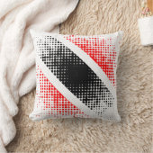 抽象芸術トリニダード・トバゴのドット・パターンWHITE クッション (ブランケット)