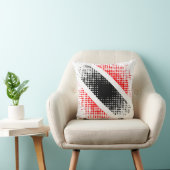 抽象芸術トリニダード・トバゴのドット・パターンWHITE クッション (椅子)