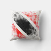 抽象芸術トリニダード・トバゴのドット・パターンWHITE クッション (裏面)