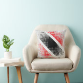 抽象芸術トリニダード・トバゴドットパターンGRAY クッション (椅子)